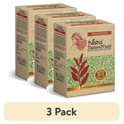 3 pack Nisha Nature Mate Natural Henna Based Hair Color dye, Natural Brown, 3.17 oz