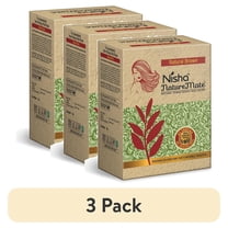 (3 pack) Nisha Nature Mate Natural Henna Based Hair Color dye, Natural Brown, 3.17 oz