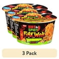 thumbnail image 1 of (3 pack) Nissin Foods Hot & Spicy Fire Wok Stir Fry Asian Noodles, Sizzlin' Rich Pork Flavor, 4.37 oz Bowl, Shelf-Stable, 1 of 7