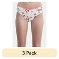 thumbnail image 1 of (3 pack) No Boundaries Cotton Hipster Panty with Lace, Women’s and Women’s Plus, Sizes S-XXXL, 1 of 4