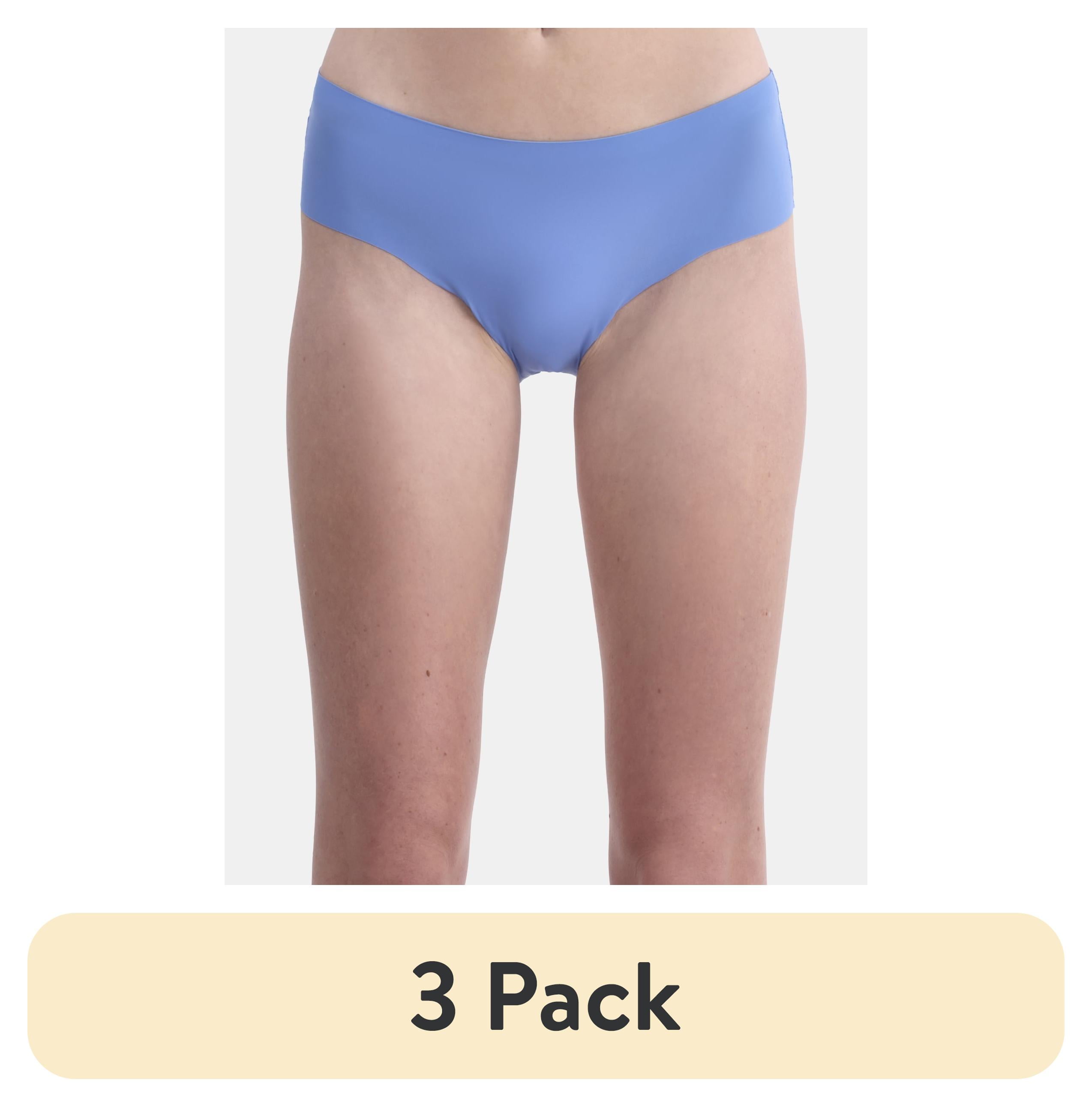 (3 pack) No Boundaries Micro Hipster Panties with Lace, Women’s
