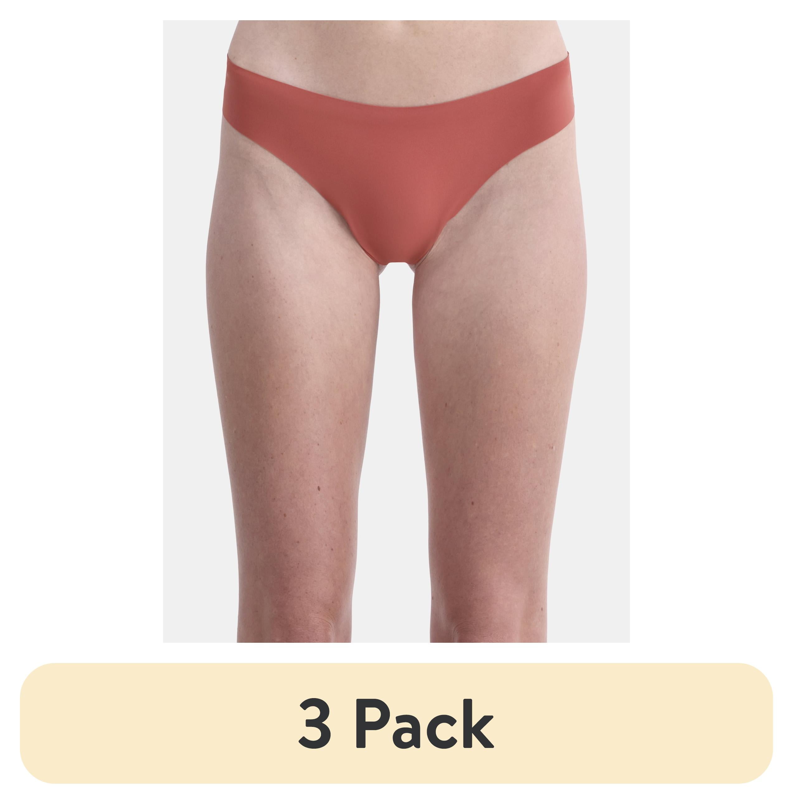 (3 pack) No Boundaries Micro Sheer Lace Cheeky Panties, Women’s