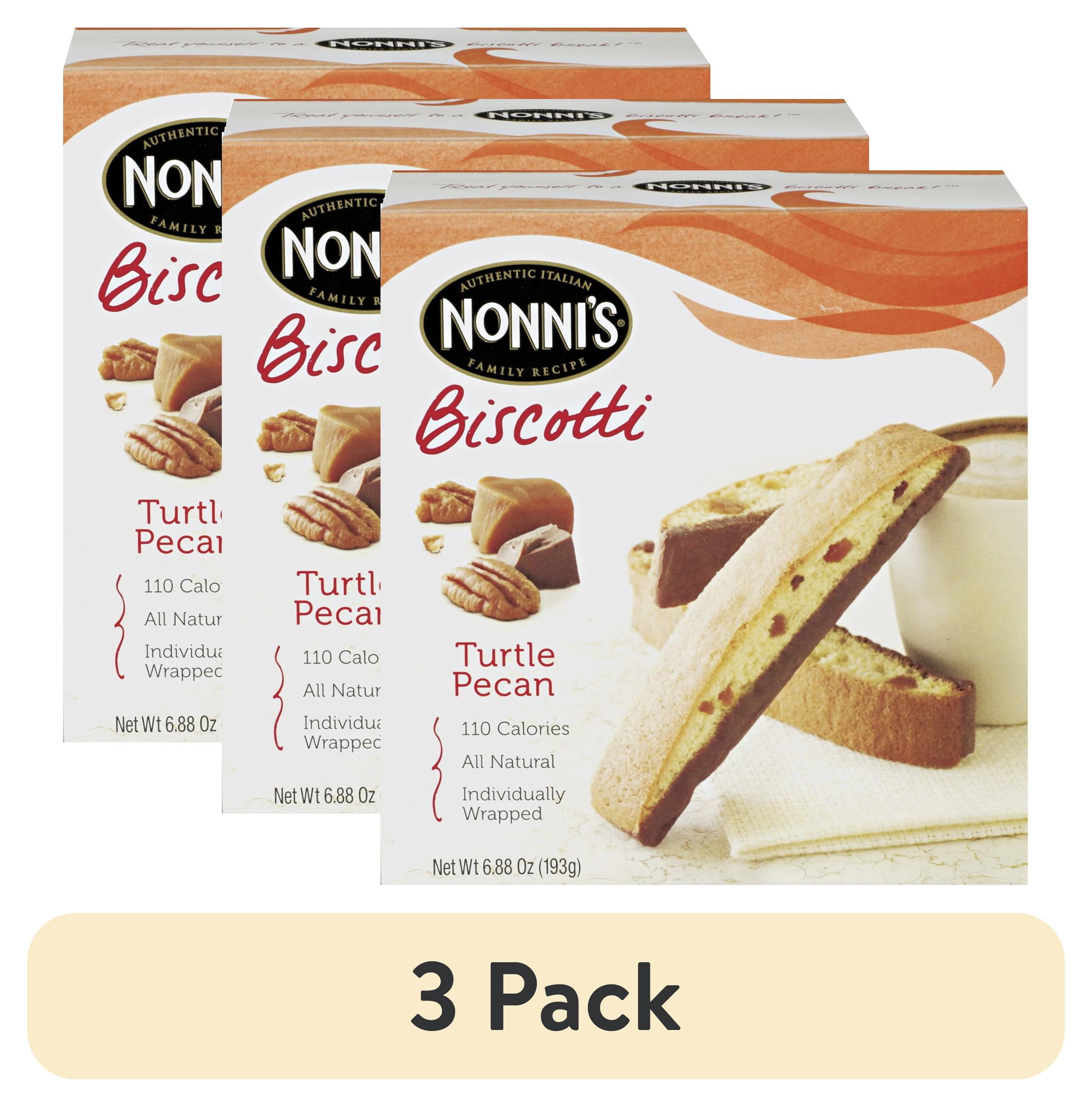 (3 pack) Nonni's Turtle Pecan Biscotti, 8 count, 6.88 oz
