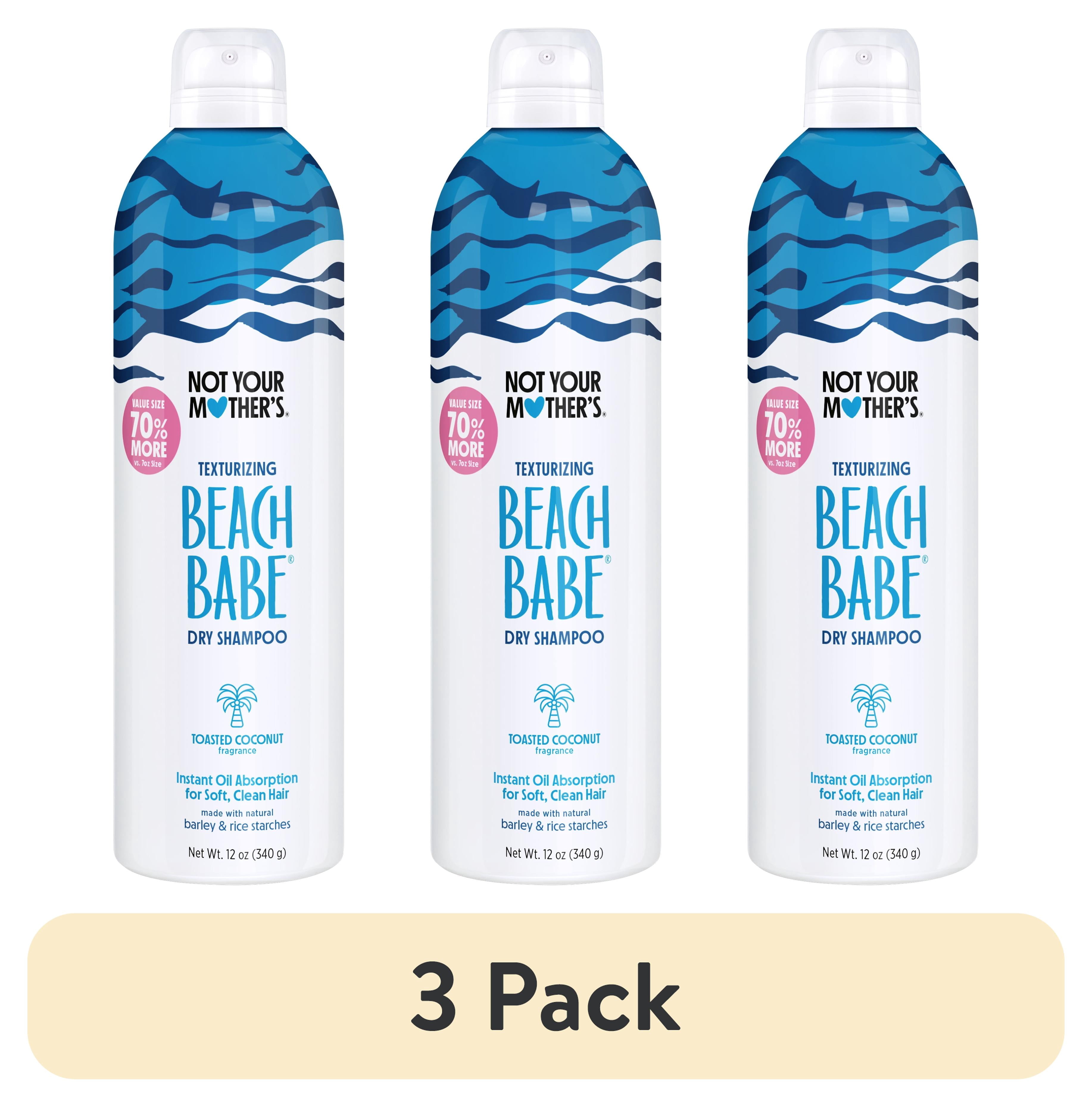 (3 pack) Not Your Mother's Beach Babe Jumbo Dry Shampoo for Oily Hair, 12 oz