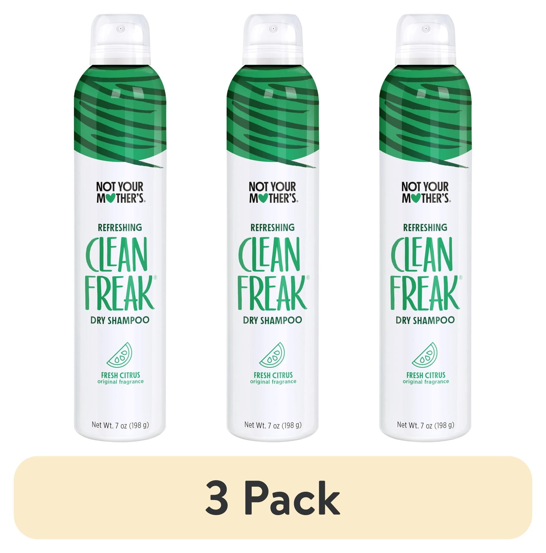 (3 pack) Not Your Mother's Clean Freak Refreshing Dry Shampoo, 7 oz