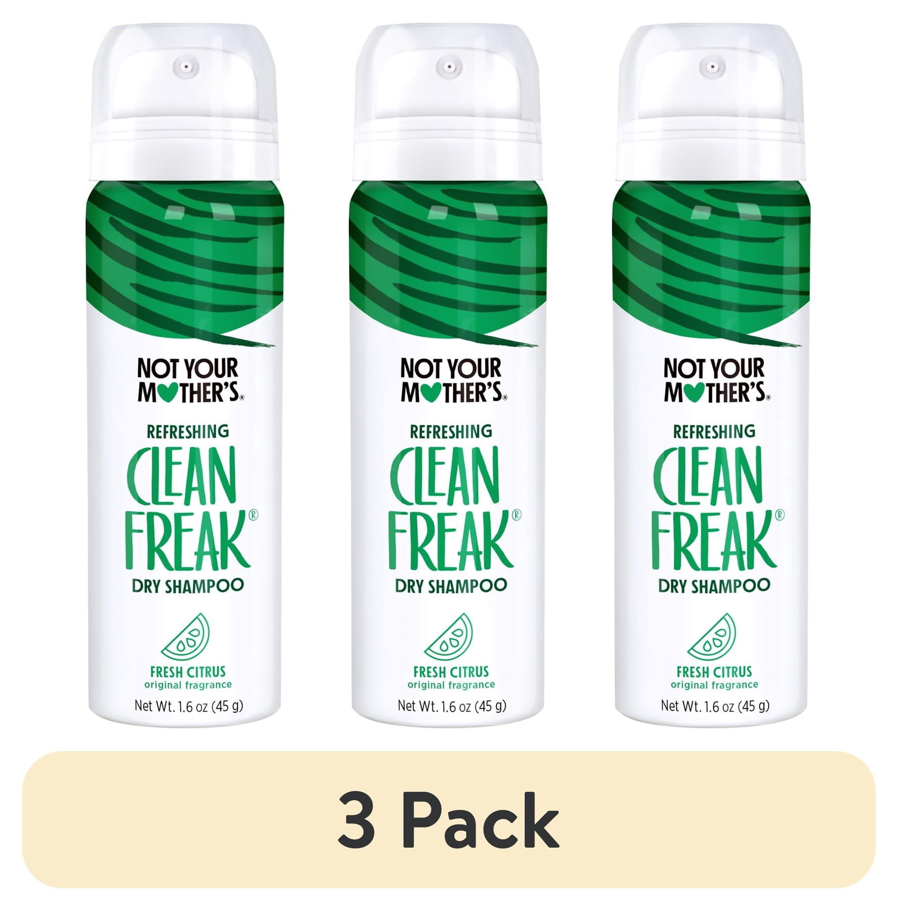 (3 pack) Not Your Mother's Clean Freak Refreshing Dry Shampoo, Travel Size, 1.6 oz
