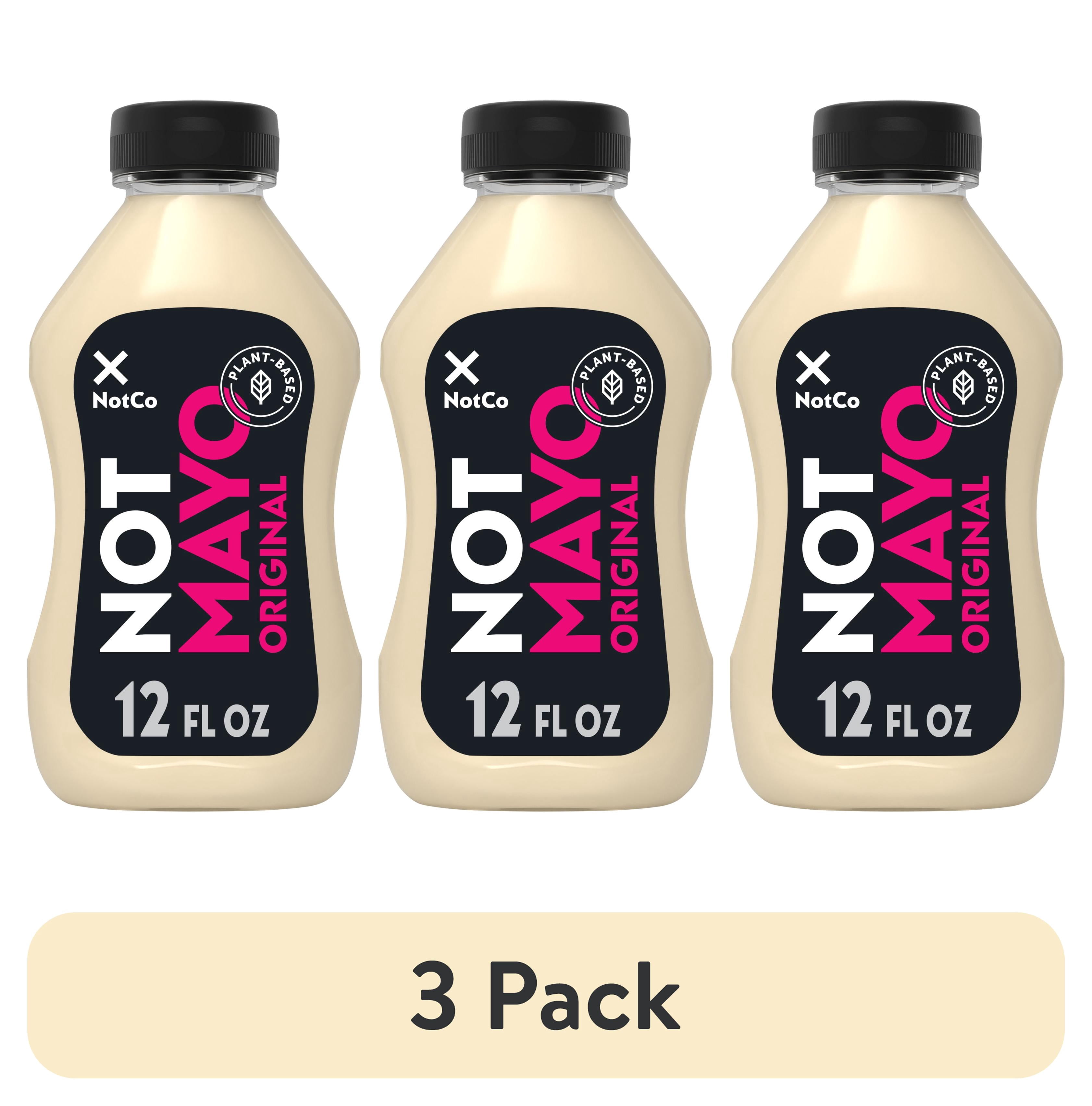 (3 pack) NotMayo Plant-Based Vegan Mayo, Dressing and Spread, 12 fl oz Squeeze Bottle