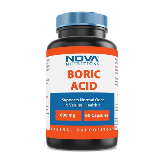 (3 pack) Nova Nutritions Boric Acid Yeast Infection Treatment Tablets, 60 Count