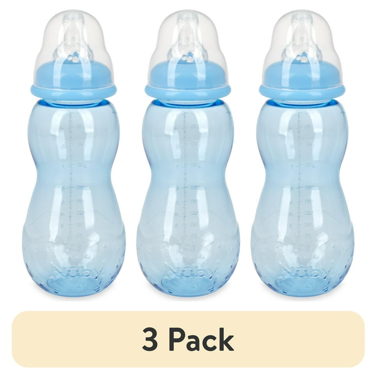 pack) Nuby Non-Drip Standard Neck Baby Bottle, 10 fl oz, Count
