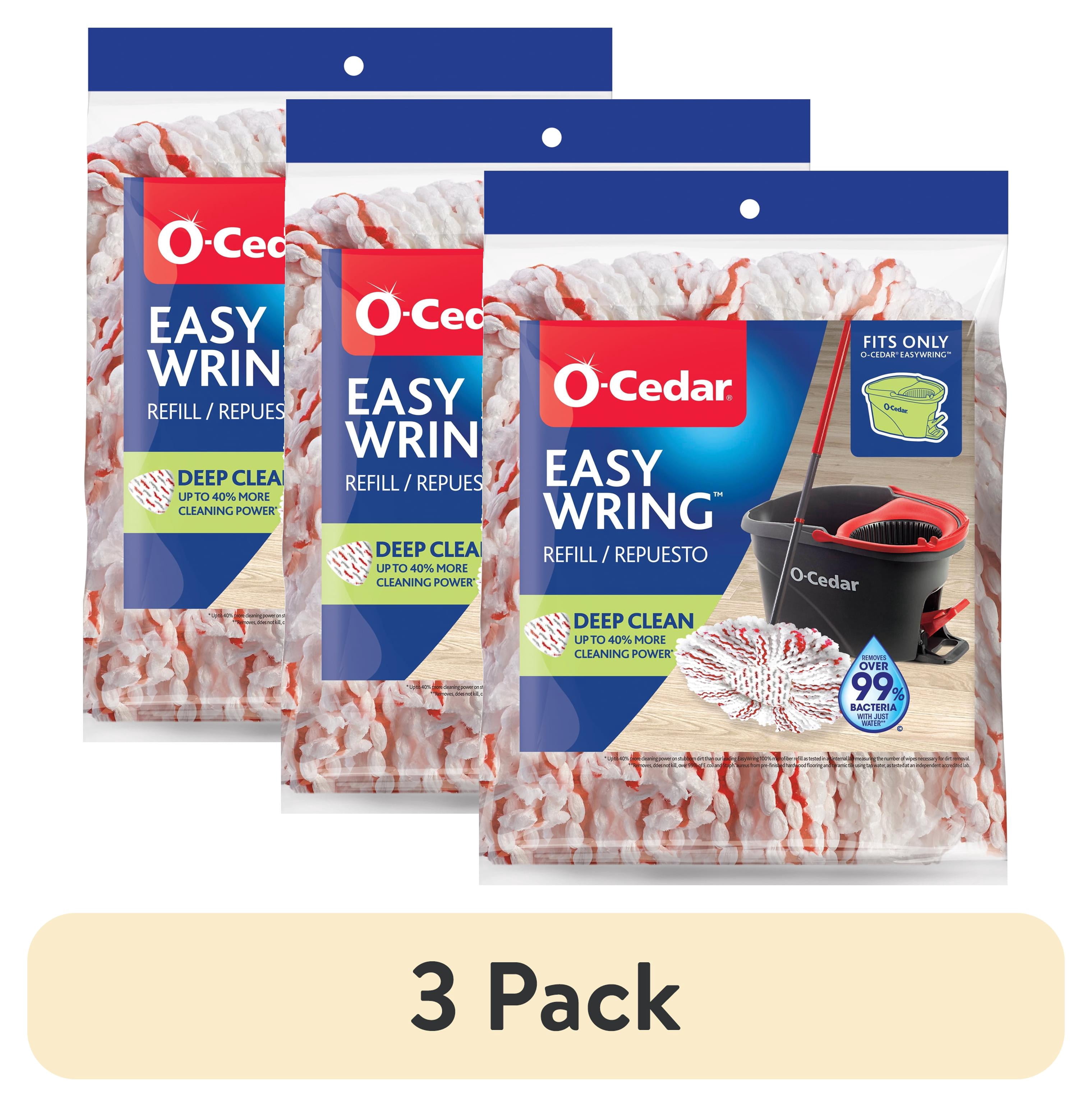 (3 pack) O-Cedar EasyWring™ Deep Clean Mop Head Replacement
