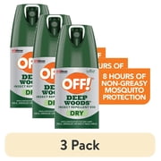 3 pack OFF! Deep Woods Mosquito Repellent VIII Dry, Mosquito Bug Spray, 4 oz