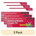 thumbnail image 1 of (3 pack) Hydrocortisone Cream 1% with Soothing Aloe (2 Fl Oz) Fast-Acting Maximum Strength Anti-Itch Relief for Eczema, Psoriasis, Rashes, Hives, Bug Bites & Irritated Skin, Dye Free, 1 of 10