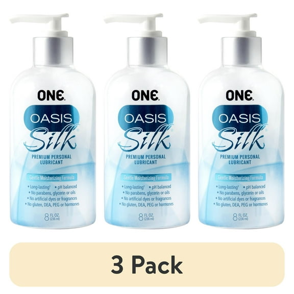 (3 pack) ONE Oasis Silk Intimate Personal Lubricant | Hybrid Lubricating Lotion Developed with Doctors