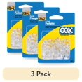 thumbnail image 1 of (3 pack) Ook Push Pins, Steel and Plastic, Clear, Interior Multi-Material, 60 pack, 1 of 12