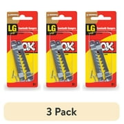(3 pack) OOK Large Sawtooh Hangers, Steel, Silver Finish, 3 Pieces