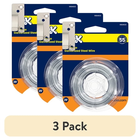 (3 pack) Ook Picture Hanging Kit, 10-30 lbs, Steel, Zinc Finish, Silver, 15 pack