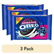 (3 pack) OREO Double Stuf Chocolate Sandwich Cookies, Family Size, 18.71 oz