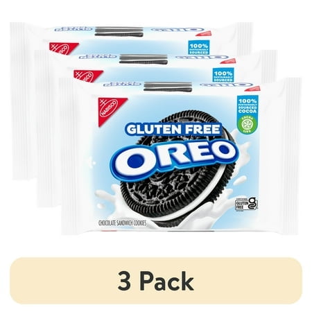 (3 pack) OREO Gluten Free Chocolate Sandwich Cookies, Gluten Free Cookies, 12.08 oz