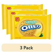 (3 pack) OREO Lemon Creme Sandwich Cookies, Family Size, 18.71 oz