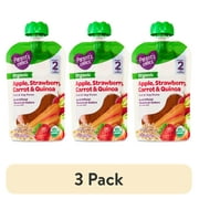 (3 pack) Parent's Choice Organic Stage 2 Baby Food Apple, Strawberry, Carrot, and Quinoa Puree, 4 oz Pouch