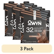 3 pack OWYN 32g Pro Elite Chocolate Flavored Protein Shake - 11.15 fl oz, 4 Count