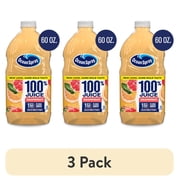 (3 pack) Ocean Spray® 100% Grapefruit Juice, 100% Juice, 60 fl oz Bottle
