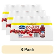 (3 pack) Ocean Spray® 100% Juice Cranberry Juice Blend, 10 fl oz Bottles, 12 Count