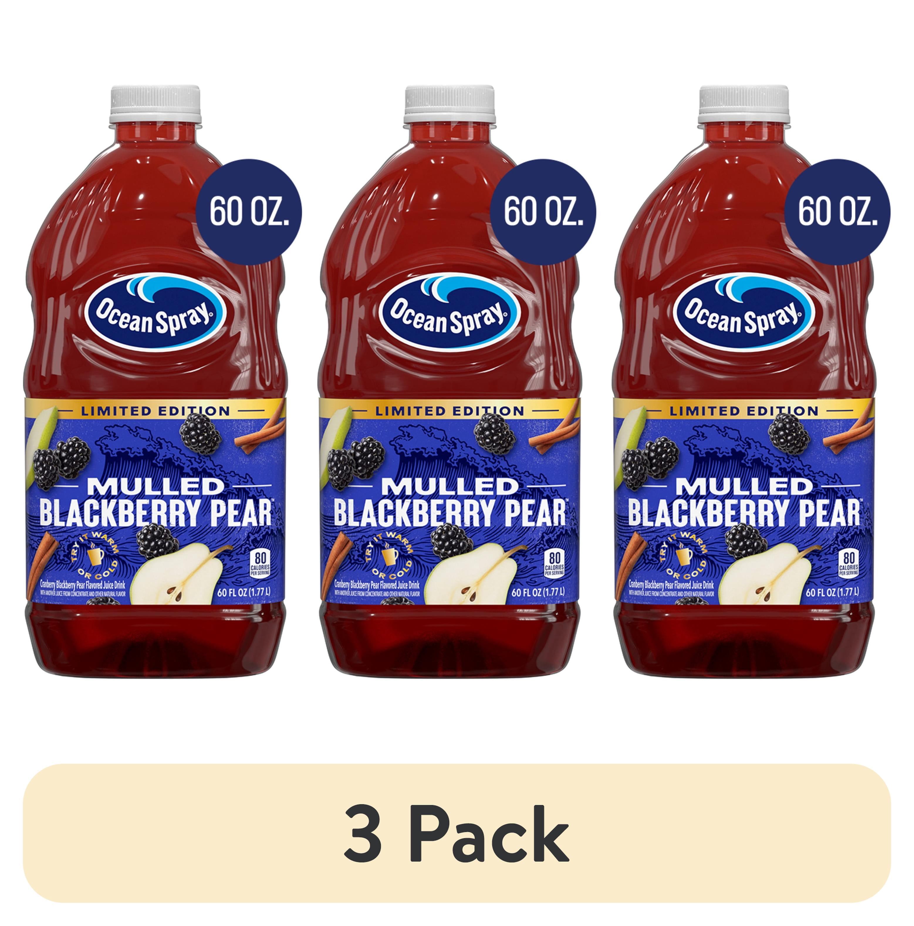 (3 pack) Ocean Spray® 60oz Mulled Blackberry Pear Juice