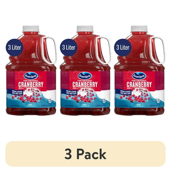 (3 pack) Ocean Spray® Cranberry Juice Cocktail, 101.4 fl oz Bottle