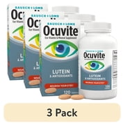 3 pack Ocuvite Eye Vitamins & Mineral Supplement with Lutein & Antioxidants, 120 Tablets