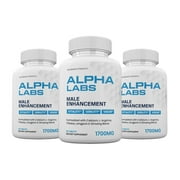 3 pack Official Alpha Labs Dietary Supplement for Male, Natural Formula to Sustain Energy & Performance Levels, Alphalabs Best Reviews 180 Tablets