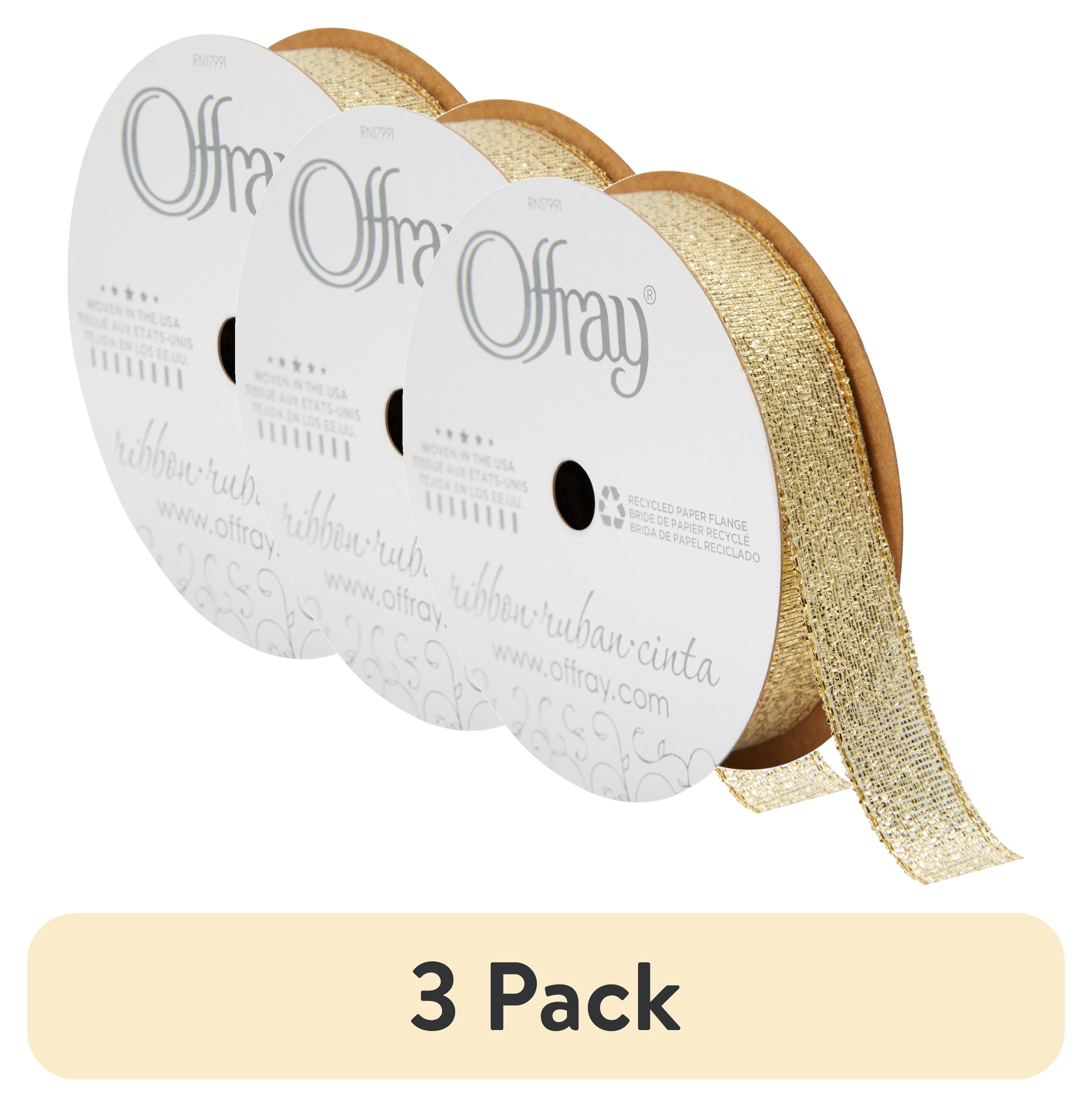 (3 pack) Offray 5/8" x 12' Galena Ribbon, 1 Each