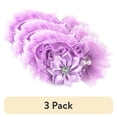 thumbnail image 1 of (3 pack) Offray Accessories, Lavender Satin Tulle with Gem Flower Cluster, 1 Each, 1 of 7