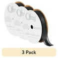 thumbnail image 1 of (3 pack) Offray Ribbon, Black 5/8 inch Sheer Ribbon, 9 feet, 1 of 10