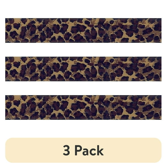 (3 pack) Offray Ribbon, Camel Brown 7/8 inch Grosgrain Polyester Ribbon for Sewing, Crafts, and Gifting, 9 feet, 1 Each