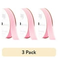 thumbnail image 1 of (3 pack) Offray Ribbon, Carnation Pink 5/8 inch Grosgrain Polyester Ribbon, 9 feet, 1 of 10