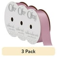 thumbnail image 1 of (3 pack) Offray Ribbon, Chateau Rose Pink 1 1/2 inch Double Face Satin Polyester Ribbon, 12 feet, 1 of 11