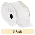 thumbnail image 1 of (3 pack) Offray Ribbon, White 2 1/2 inch Wired Rose Sheer Ribbon for Floral, Crafts, and Decor, 9 feet, 1 Each, 1 of 12