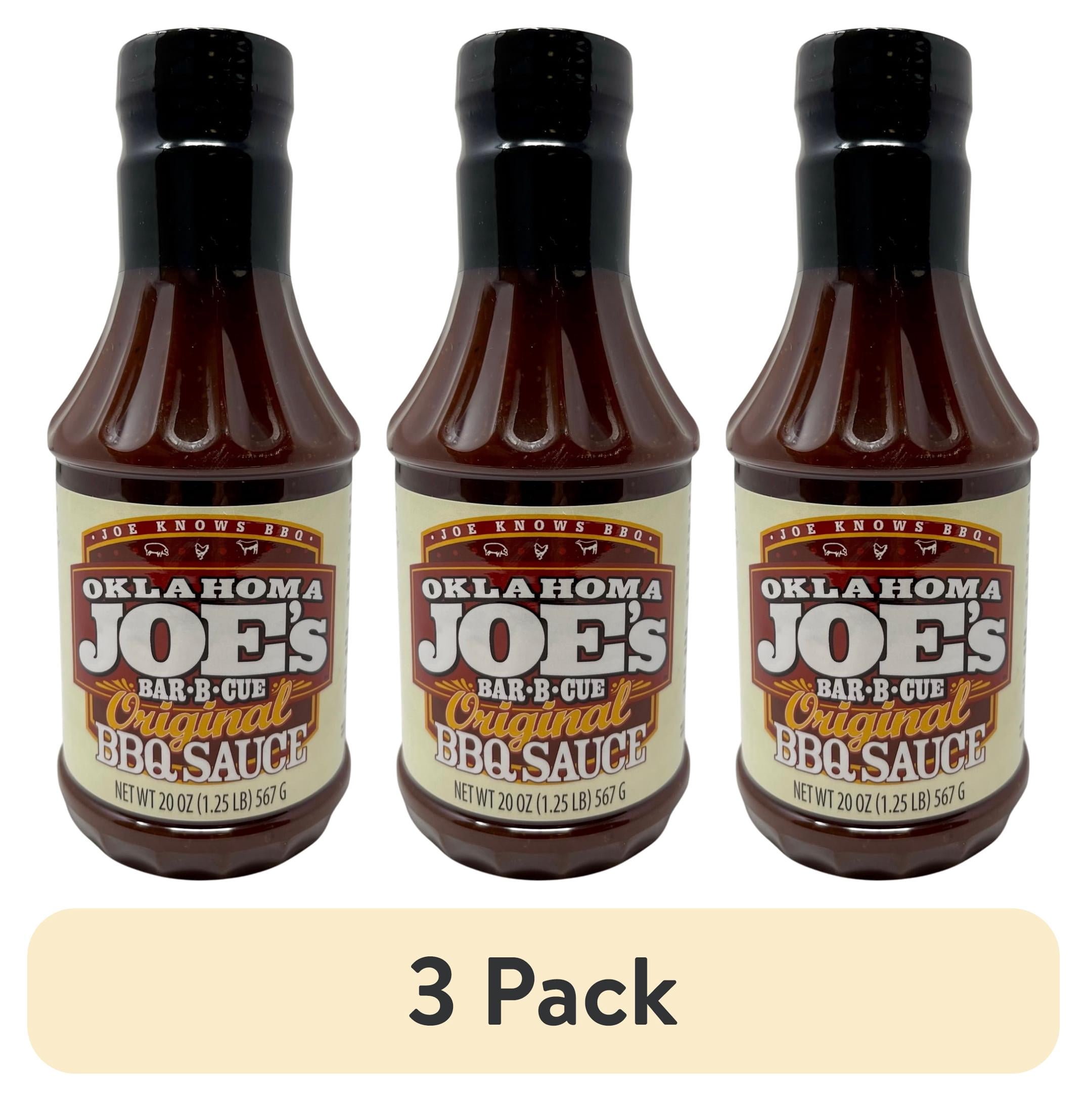 (3 pack) Oklahoma Joe's Original BBQ Sauce, 20 oz