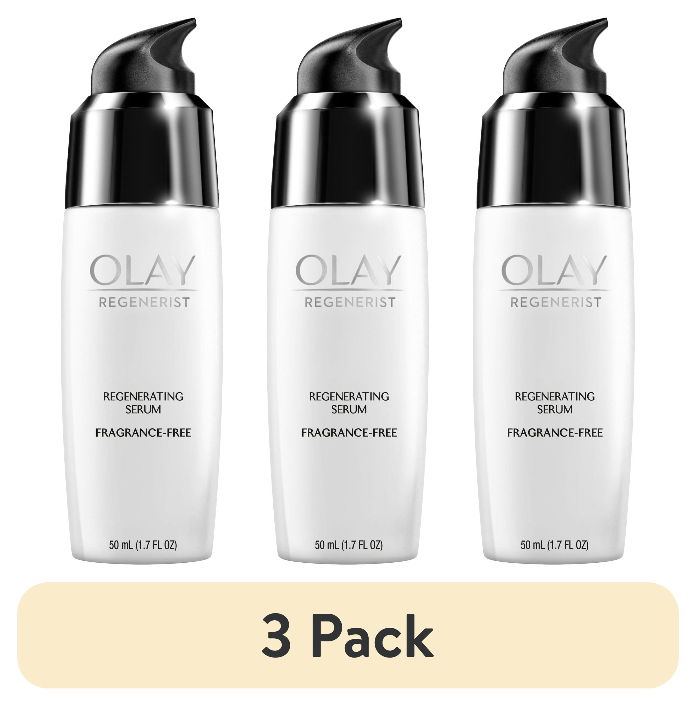 (3 pack) Regenerist Regenerating Serum, Fragrance-Free, Light Gel Face Moisturizer, 1.7 fl oz