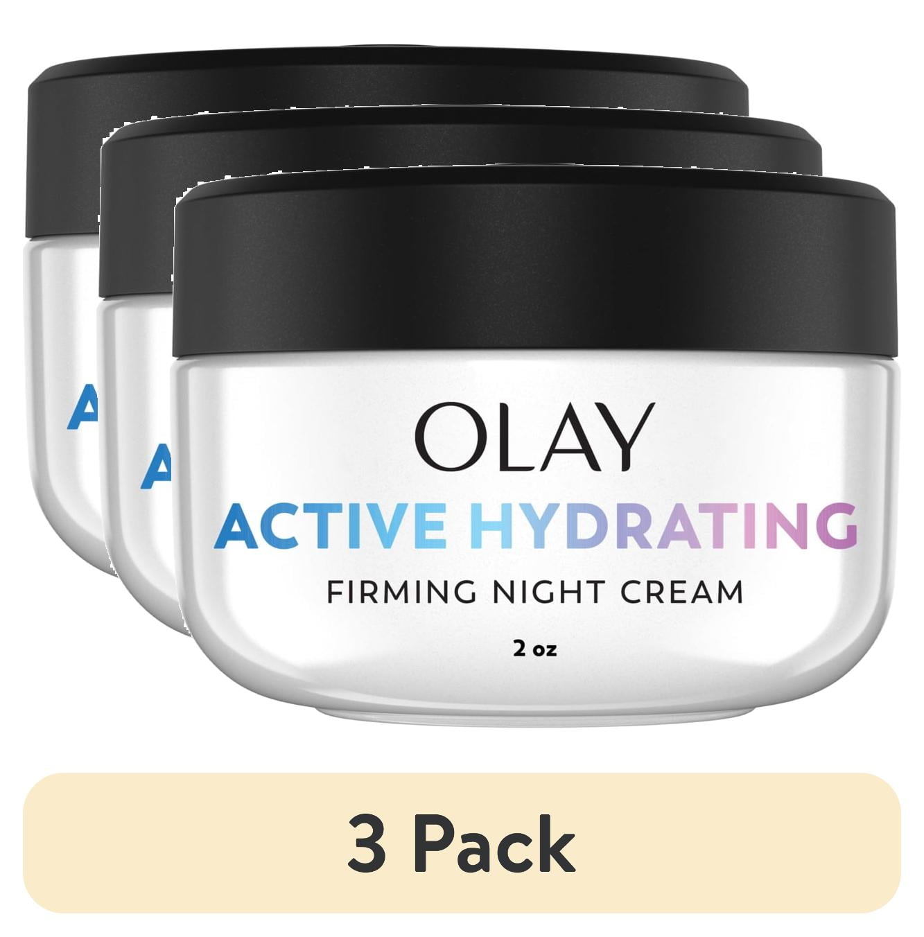 (3 pack) Olay Night of Olay Firming Night Cream Face Moisturizer, 1.9 fl oz
