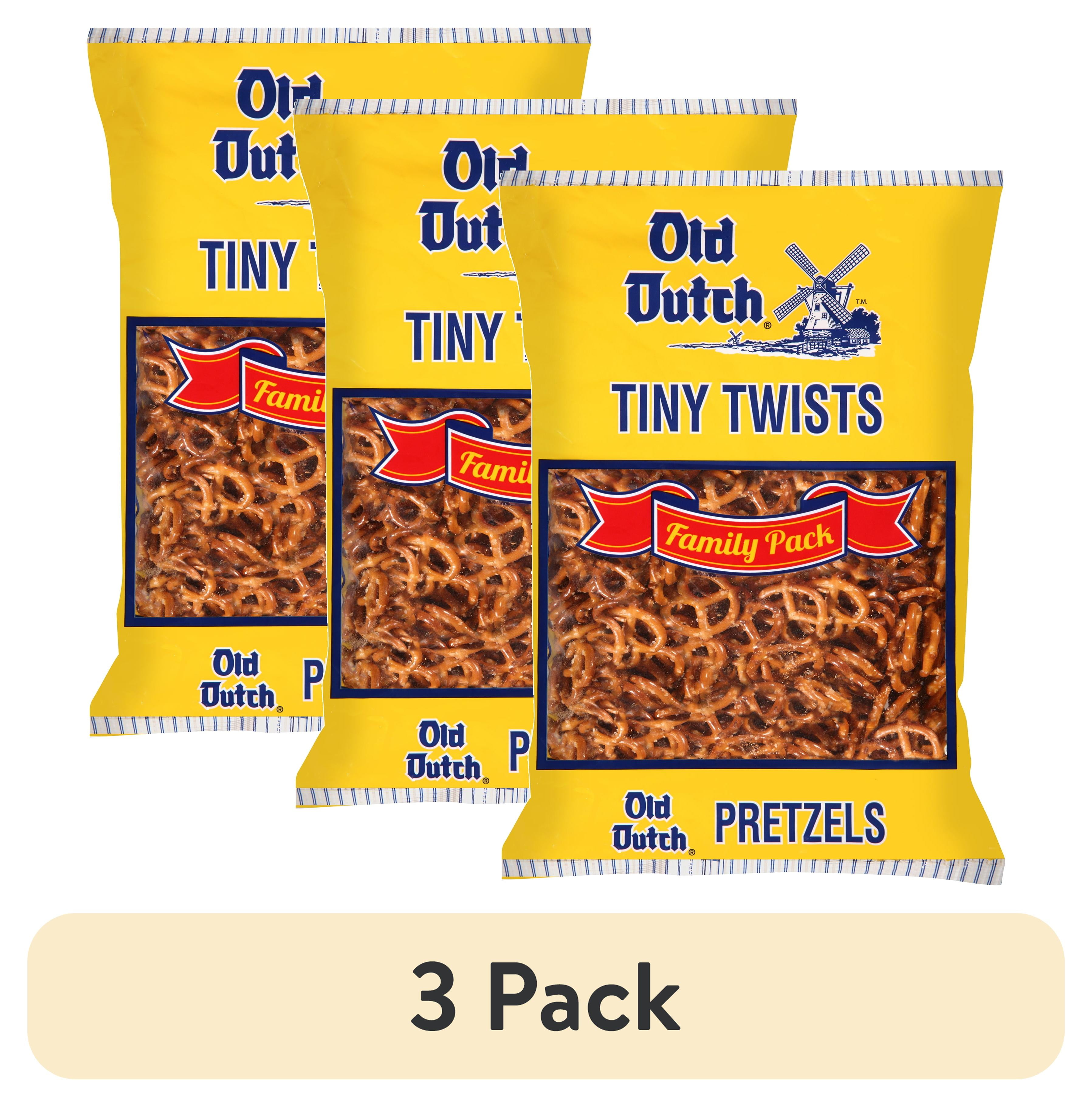 (3 pack) Old Dutch Tiny Twists Pretzels Family Pack, 26 oz Bag