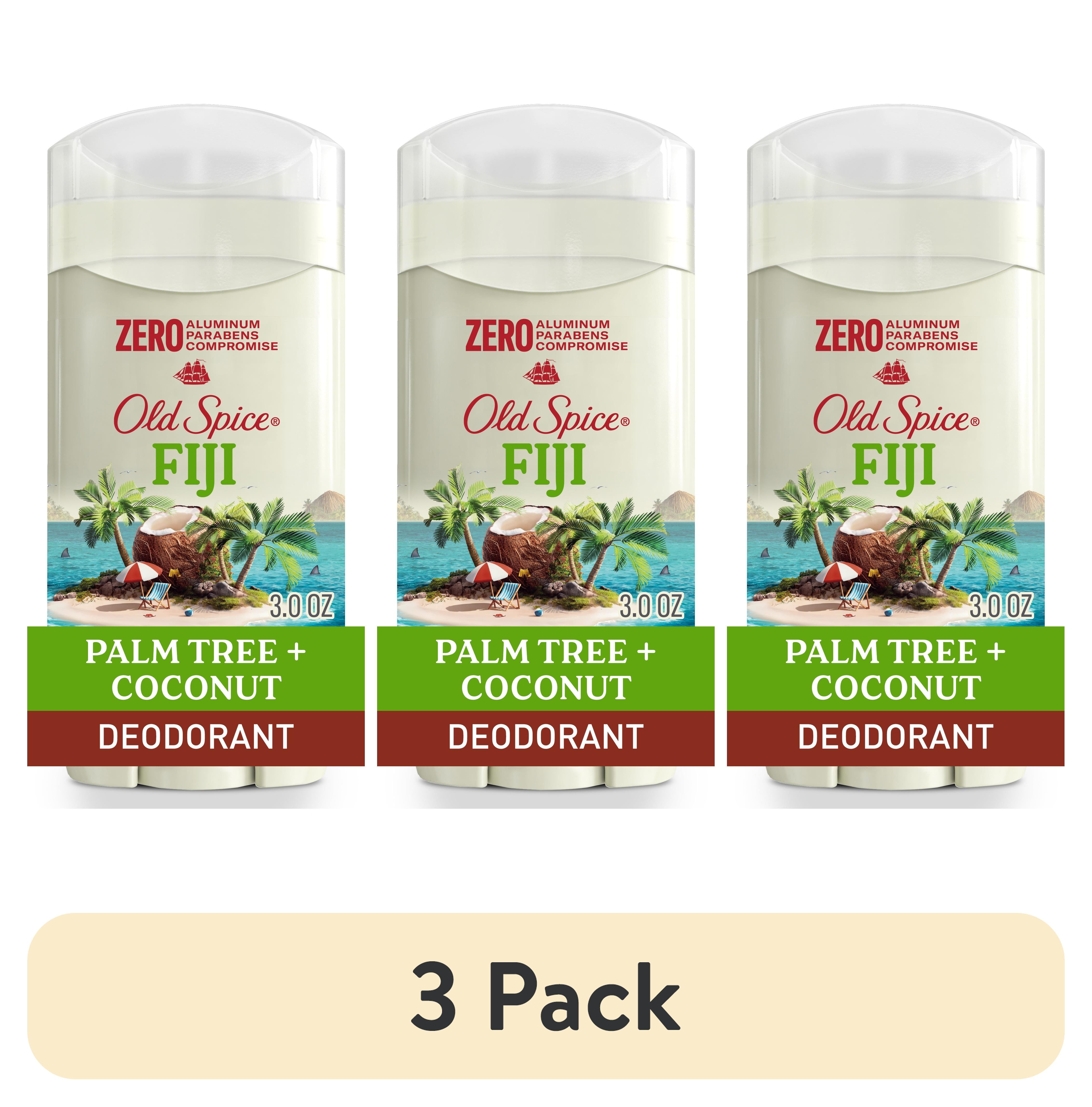 (3 pack) Old Spice Deodorant for Men, Aluminum Free, Invisible Solid Deodorant Stick, Fiji, 3 oz