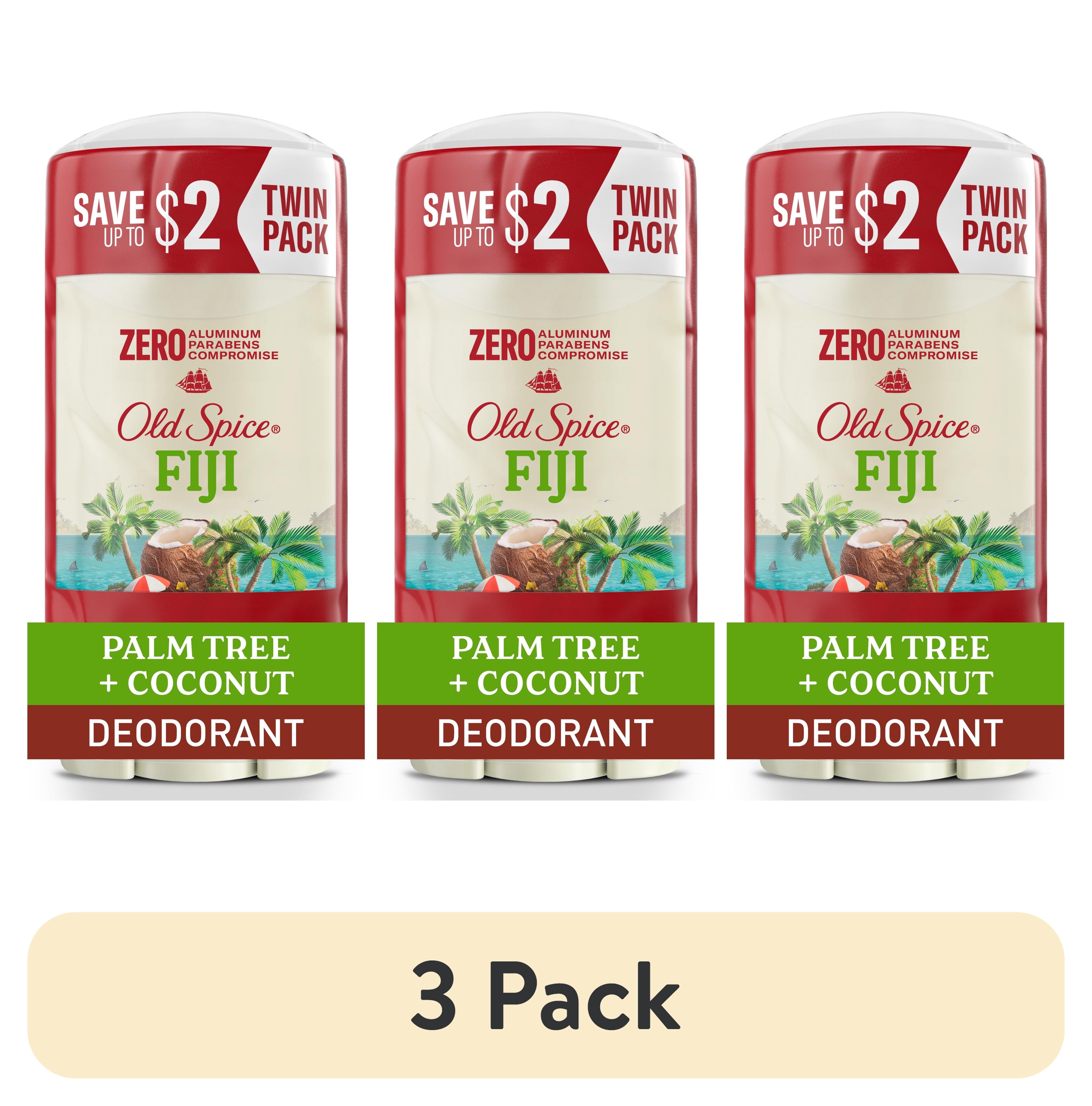 (3 pack) Old Spice Deodorant for Men, Aluminum Free Invisible Solid Stick, Fiji, 3oz (2 Pack)