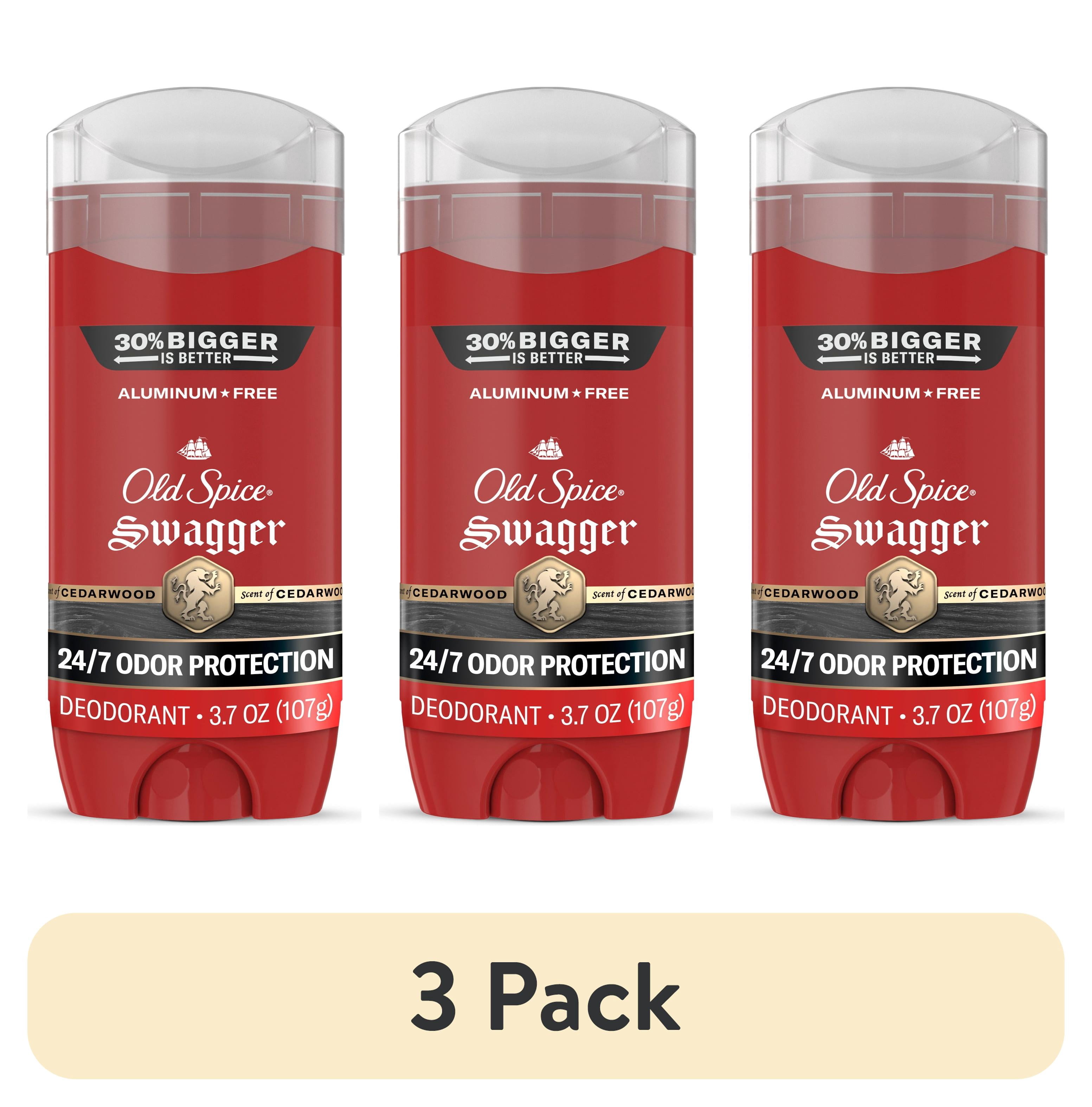3 pack) Old Spice Deodorant for Men, Aluminum Free, Swagger, 24/7