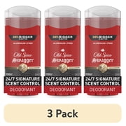 3 pack Old Spice Deodorant for Men, Aluminum Free, Invisible Solid Stick, Swagger, 3.8oz