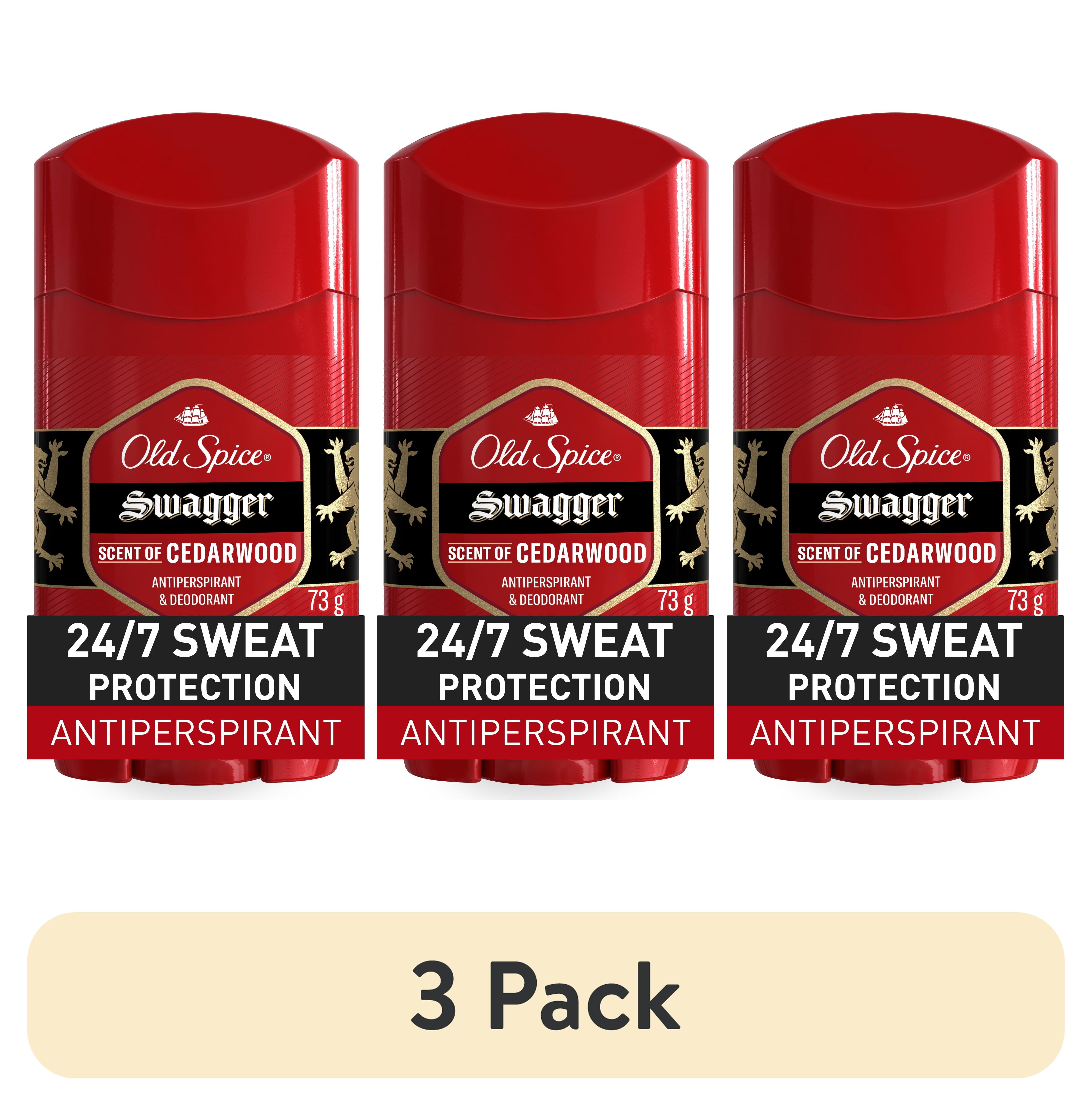 (3 pack) Old Spice Deodorant for Men, Invisible Solid, Antiperspirant Deodorant, Swagger, 3.4oz