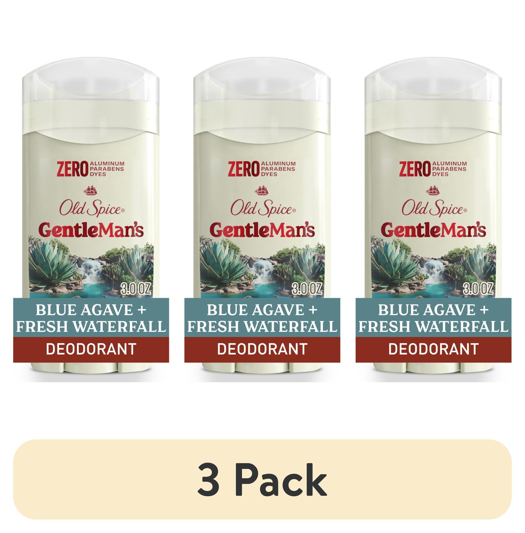 (3 pack) Old Spice GentleMan's Collection Men's Deodorant Stick, Blue Agave & Fresh Waterfall Scent, 3.0 oz
