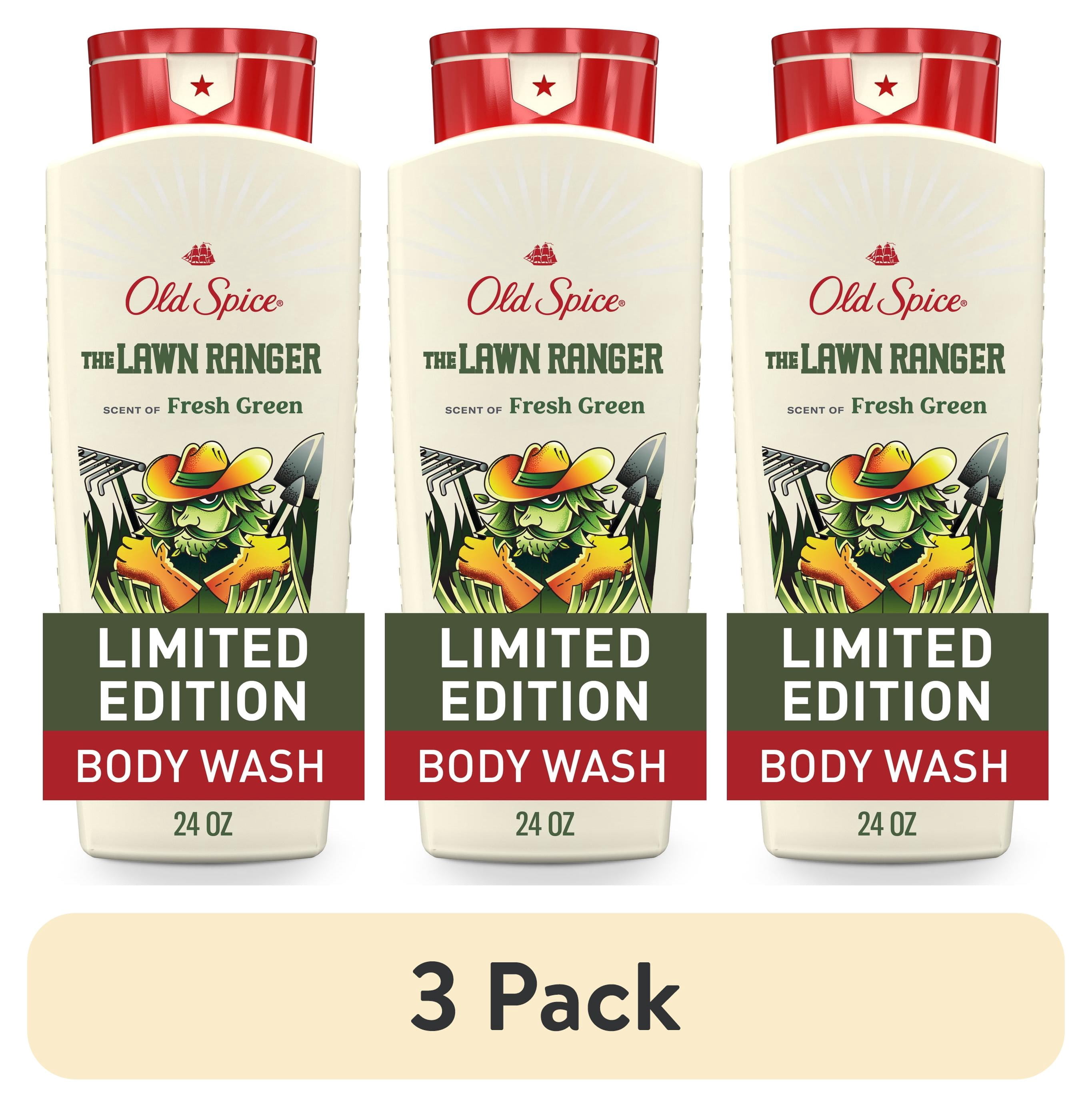 (3 pack) Old Spice Men's Body Wash, Lawn Ranger, 24oz