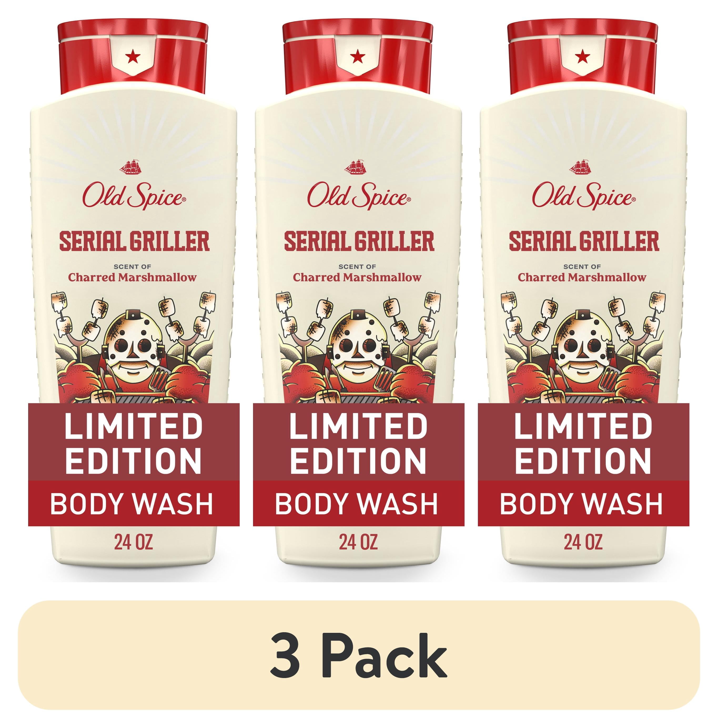 (3 pack) Old Spice Men's Body Wash, Serial Griller, 24oz